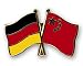 Suchen : 5er Pack Deutschland - China Freundschaftspin Pin Flagge