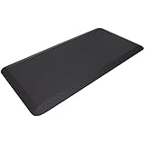 Prestige Home Fashion Premium Luxurious Kitchen/Office Multi Surface All-Purpose Standing Anti Fatigue Comfort Mat - 20 in x 39 in x 3/4 Inches, Black
