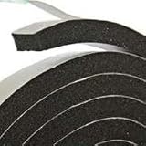 Frost King R338H Sponge Rubber Foam Tape 3/16-Inch, Black