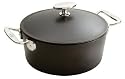 Lodge Signature 7-Quart Seasoned Cast-Iron Dutch Oven with Stainless-Steel Handles