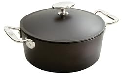 Lodge Signature 7-Quart Seasoned Cast-Iron Dutch Oven with Stainless-Steel Handles
