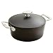 Lodge Signature 4-1/2-Quart Seasoned Cast-Iron Dutch Oven with Stainless-Steel Handles