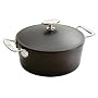 Lodge Signature 7-Quart Seasoned Cast-Iron Dutch Oven with Stainless-Steel Handles