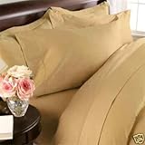 Solid Gold 300 Thread Count King/Cal king Duvet Cover Set 100 % Egyptian Co ....