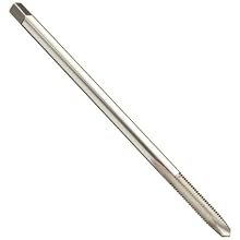 Union Butterfield 1534NE(UNC)/1534NE(UNF) High-Speed Steel Spiral Point Tap, Uncoated (Bright) Finish, Round Shank with Square End, Plug Chamfer
