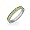 Eve's Addiction Peridot CZ Sterling Silver Stackable Eternity Band, 5
