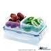 Lock & Lock HPL815C Multifunktionsbox 550 ml mit 2 Innenboxen