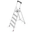 Hailo 8725-101 Alu-Sicherheits-Haushaltsleiter L65P 5 Alu-Stufen