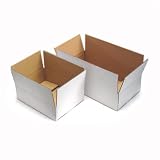 無地ダンボール　3Kg用　白　サイズ:306mm×230mm×94mm