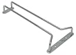 10 Inch Chrome Hanging Wine Glass Stemware Storage Rack