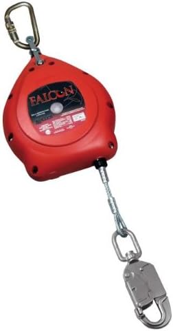 FalconTM Self-Retracting Life Line With 3/16" Galvanized Wire Rope, Tagline And Carabiner
