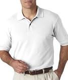 High Quality Izod Men's Classic Silk-Washed Pique Polo - White