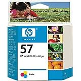 Original HP 57 Tri-color Ink Cartridge in Retail Packaging
