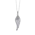 FOJO's Diamond in Sterling Silver Angel Wing Pendant (1/10 ct. tw.)