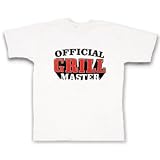 Official Grill Master - Backyard Outdoor Cooking Out Tee White LG