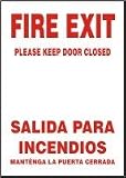 FIRE EXIT PLEASE KEEP DOOR CLOSED (BILINGUAL) 14