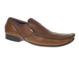 Hush Puppies Mens Tan Leather Crotone Slip On Formal Shoes - Sizes 13-14