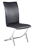 Zuo Modern Furniture Design Delfin Chair Black (Set Of 2) Leatherette 10210 ....