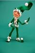 9" Green Peppermint Twist Elf By Annalee