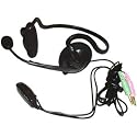 HQRP Behind the Neck Stereo Headset with Boom Microphone