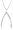 14k Yellow Gold Diamond Wishbone Pendant (.12 cttw, G-H Color, I1 Clarity)