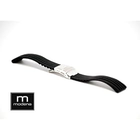 31uHAGdJb%2BL. SL500 AA280  20mm MODENA F 1 style Italian Rubber Watch Band w/ Deployant / Deployment Buckle / Clasp
