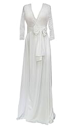 Sexy V-neck Polyester/Spandex Cutout Lace Vintage Slit Embroidered  Summer  Dress With a Bow(s)