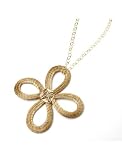 Nugaard Designs Golden Grass Clover Necklace