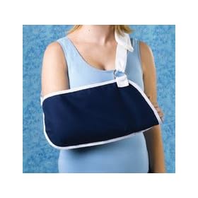 ^Arm Sling, Deep Pocket. Double D-Ring W/Hook And Loop Closure. Wide Prevent Sling From Migrating. Maintains Wrist In A Neutral Position. Shoulder Strap W/Shoulder Pad For Added Comfort. Thumb Loop Helps Side Bar Shoulder Adjustment. Large. Each. 1 Ea (