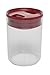 Click Clack Pantry Canister, 1-Quart, Red Lid