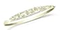 10k Yellow Gold Diamond Flower Flex Bangle Bracelet (1/4 cttw, I-J Color, I2-I3 Clarity)