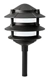 Paradise GL22764BK Low Voltage Cast Aluminum 11-Watt Three Tier Path Light, Black