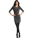 IMAGE OF Armani Exchange Fringe Ponte Dress