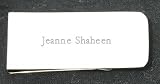 Money clip with engraved name: Jeanne Shaheen