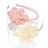 Pretty Lace Ruffle flower set on Satin Covered head band ,Alice band ,Fascinator .BNWT ,Available in 2 Colours Peach and Cream .Ideal Wedding ,Bridesmaids head dress ,or any Other Special Occasion ,One size fits all Suitable For both Adults and chjildren ,,