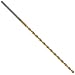 Precision Twist QC91GM High Speed Steel Long Length Drill Bit, TiN Coated, Round Shank, Parabolic Flute, 135 Degree Point Angle