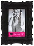 Kitchen & Housewares : Present Time  Photoframe Classy plastic Black Flock Small