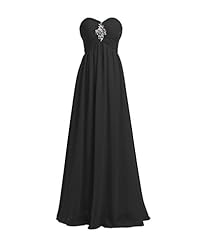 Strapless Chiffon Lace-Up Evening Dress/Bridesmaid Dress/Prom Dress/Party Dress 