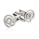 Novelty At Symbol Silver Cufflinks with Presentation Box