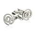 Novelty At Symbol Silver Cufflinks with Presentation Box