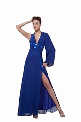 Girls V-neck Chiffon  Dress