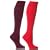 Ladies 2 Pair Elle Plain Bamboo Knee Highs