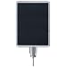 Lavi 50-1131DV Premium Slotted Vertical Drum Top Traditional Post Sign Frame, 11" Width x 14" Height Media, Chrome