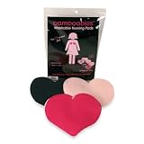 Bamboobies 6 Pair Pack Regular Super-soft Washable Nursing Pads in Hot Pink, Black, Pale Pink