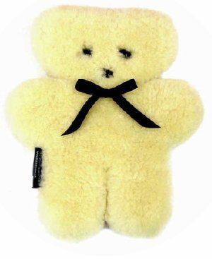 31uIHVvxcyL Flat Out Bear MILK 100% Australian Sheepskin Teddy Bear