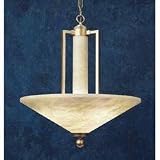 00-0176-V3-55 U Pendant in Lombardi and White alabaster by LEDS