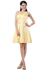 Taffeta One Shoulder Evening Dress/Bridesmaid Dress/Prom Dress 