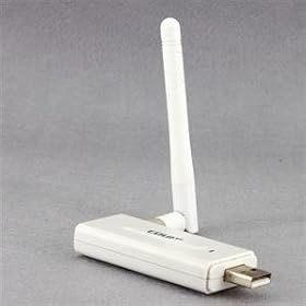 EDUP EP-6502 USB Card 64/128-bit WEP Support 54/48/36/24/18/12/9/6/11/5.5/2/1Mbps (White)
