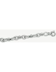 12mm X 8mm 14k Fancy Hollow Bracelet 7"