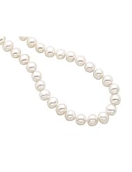 Large White Pearl Strand Necklace